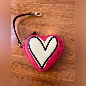 RADLEY London Pink “Love Lane” heart coin purse charm. NWOT.